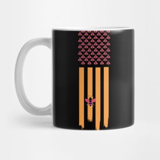 Vintage Heatwave Color Pop Bee Pattern Mug